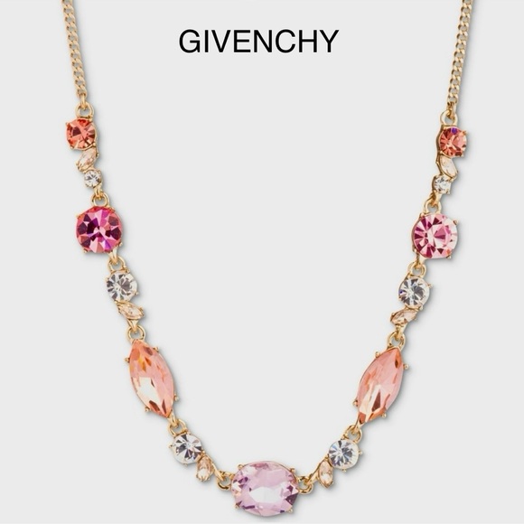 🆕Authentic Givenchy Crystal Necklace, 16" + 3" extender - Picture 1 of 8